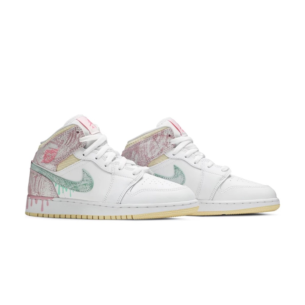 Air Jordan 1 Mid SE GS 'Ice Cream